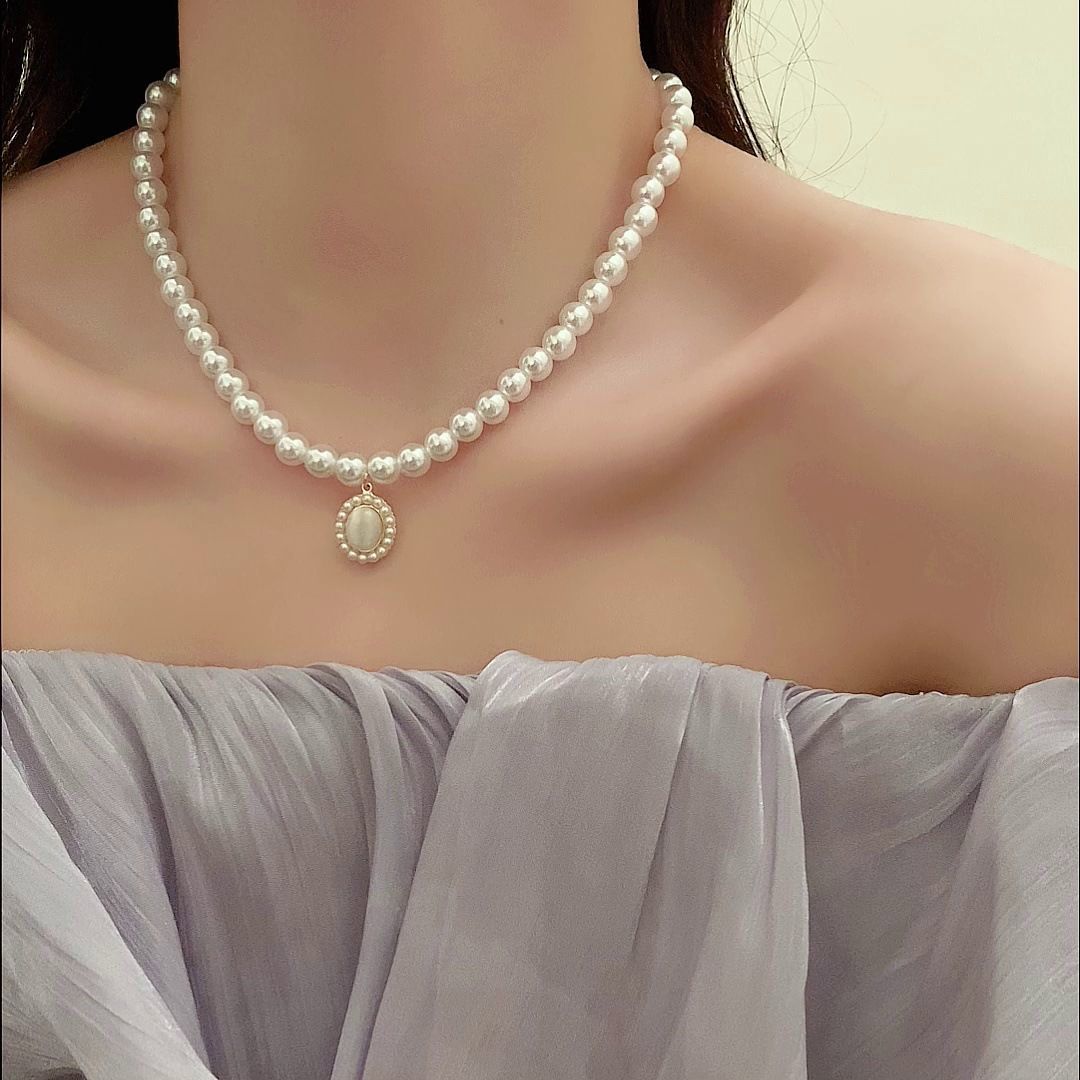 Gentle Cat-Eye Pearl Set