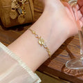 Zircon stainless steel delicate bracelet