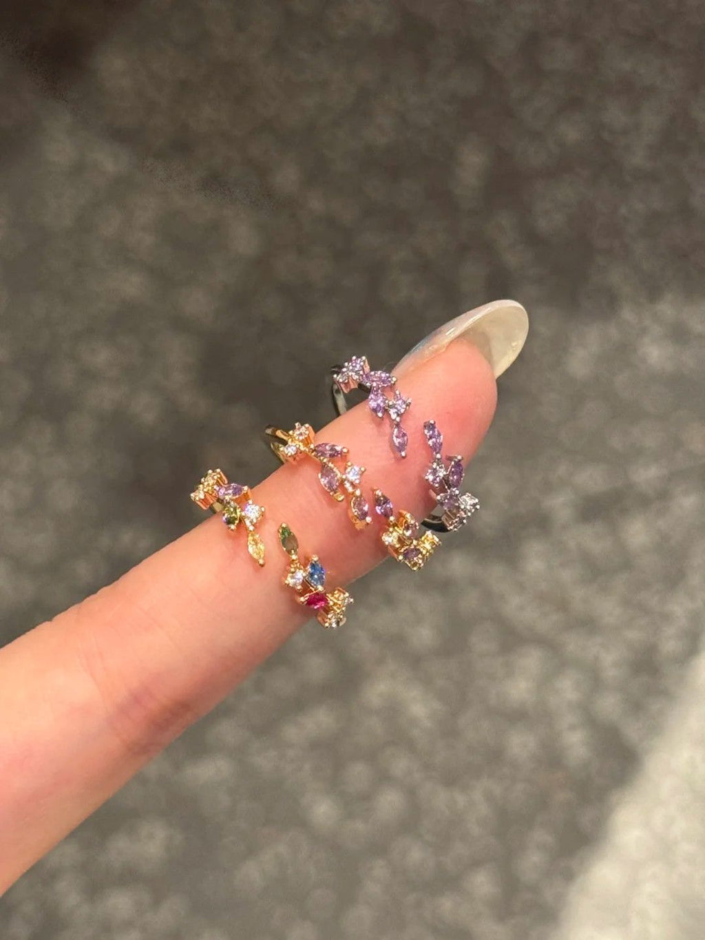 Wheat Ear Zircon Ring