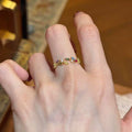 Wheat Ear Zircon Ring