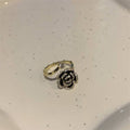 Black Camellia Ring