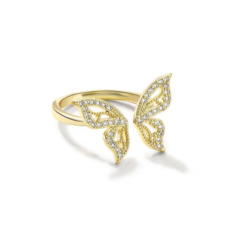 Open butterfly ring
