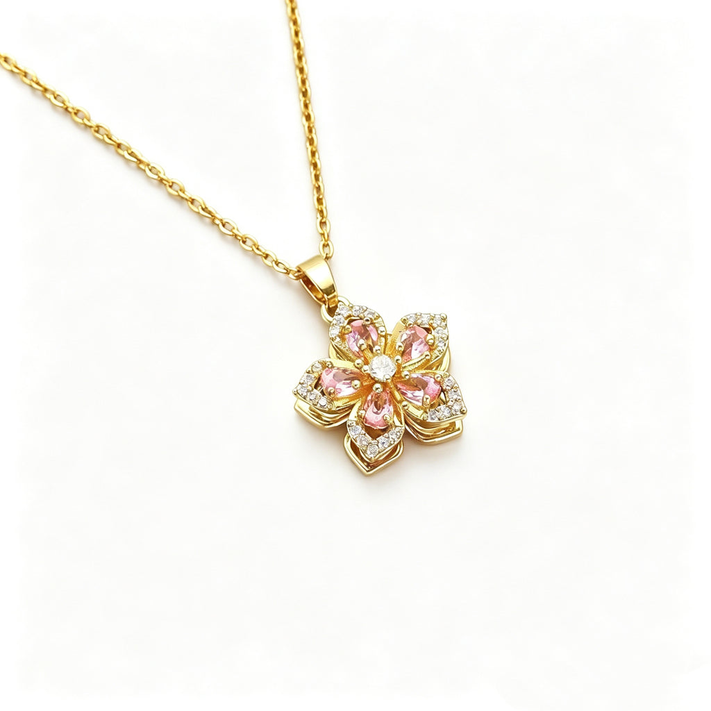 Rotatable Four-Leaf Clover Necklace