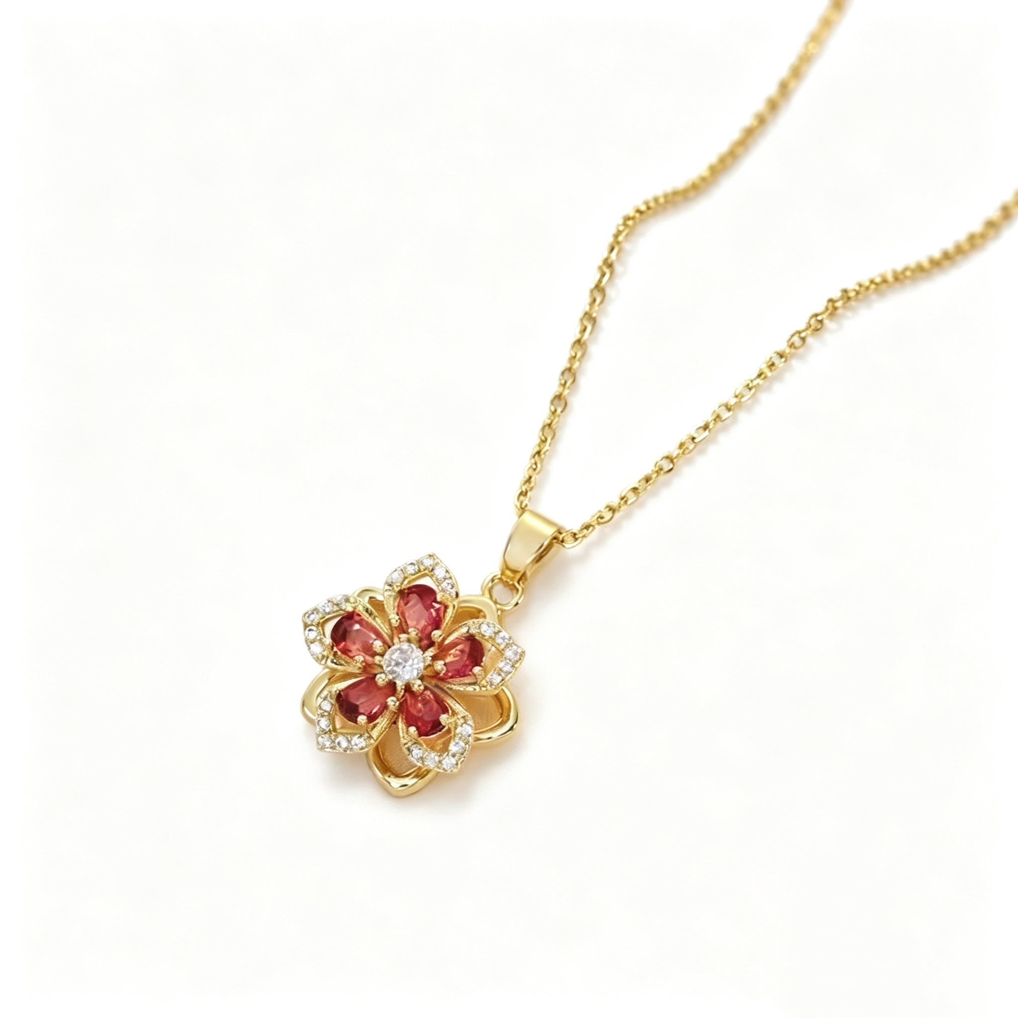 Rotatable Four-Leaf Clover Necklace