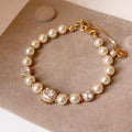 Pearl and Zirconia Bracelet