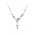 Purple Cherry Blossom Necklace