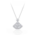 Full Diamond Fan-Shaped Skirt Necklace