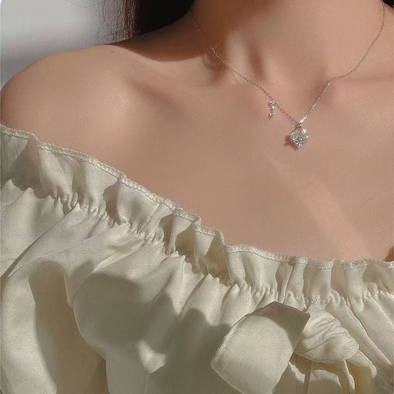 Heart-Shaped Lock Diamond Necklace