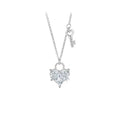 Heart-Shaped Lock Diamond Necklace