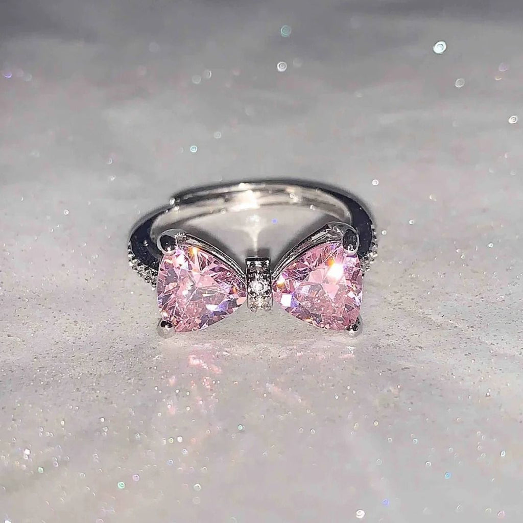 Pink Diamond Bow Ring