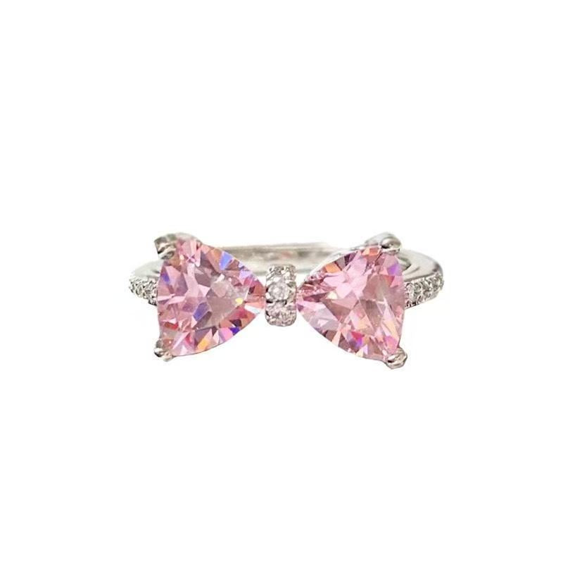 Pink Diamond Bow Ring