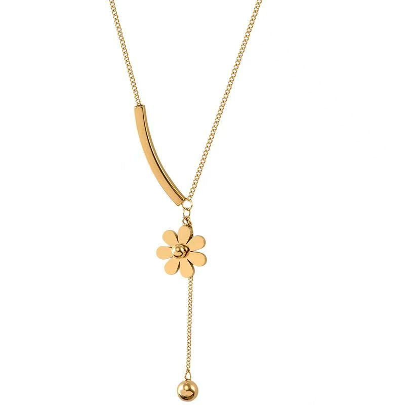 Daisy Tassel Necklace