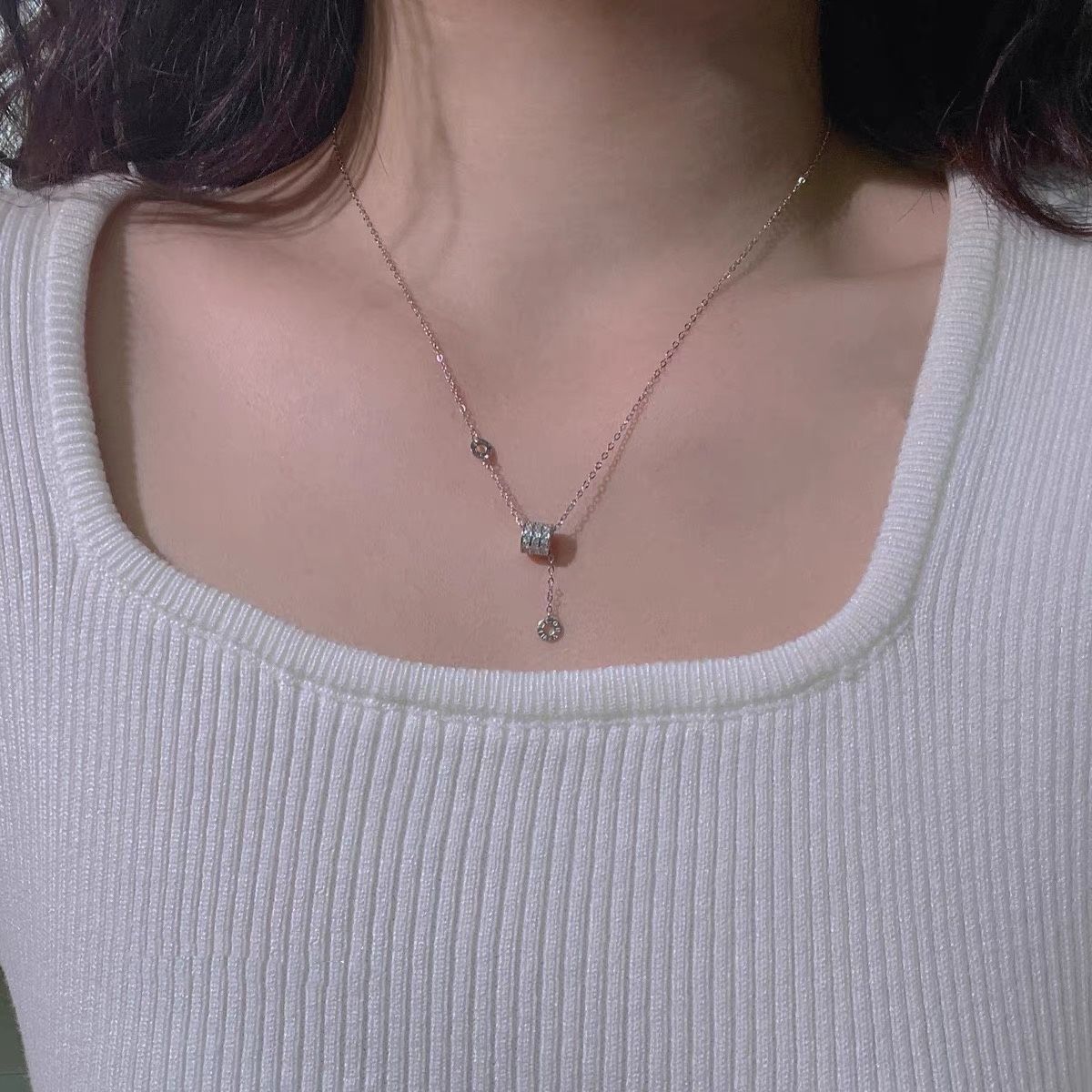 Roman Numeral Collarbone Necklace