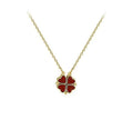 Magnetic Reversible Four-Leaf Clover Necklace