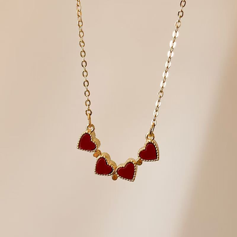 Magnetic Reversible Four-Leaf Clover Necklace