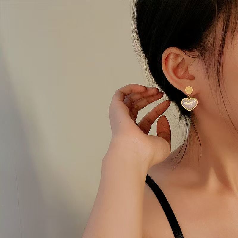 Heart-Shaped Snake Bone Chain Set