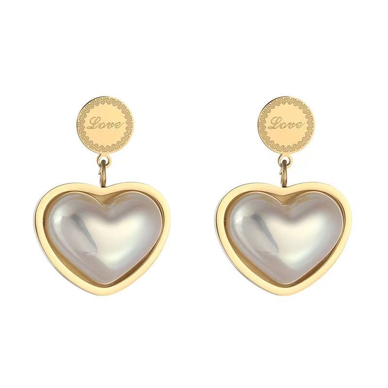 Heart-Shaped Snake Bone Chain Set