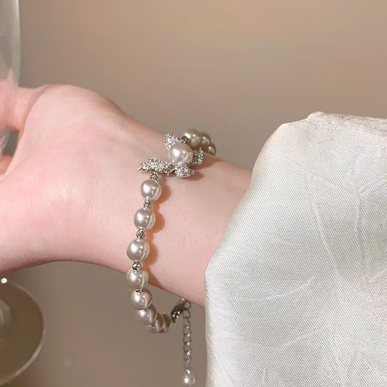 Rhinestone Butterfly Bracelet