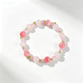 Peach-Pink Jade Bracelet