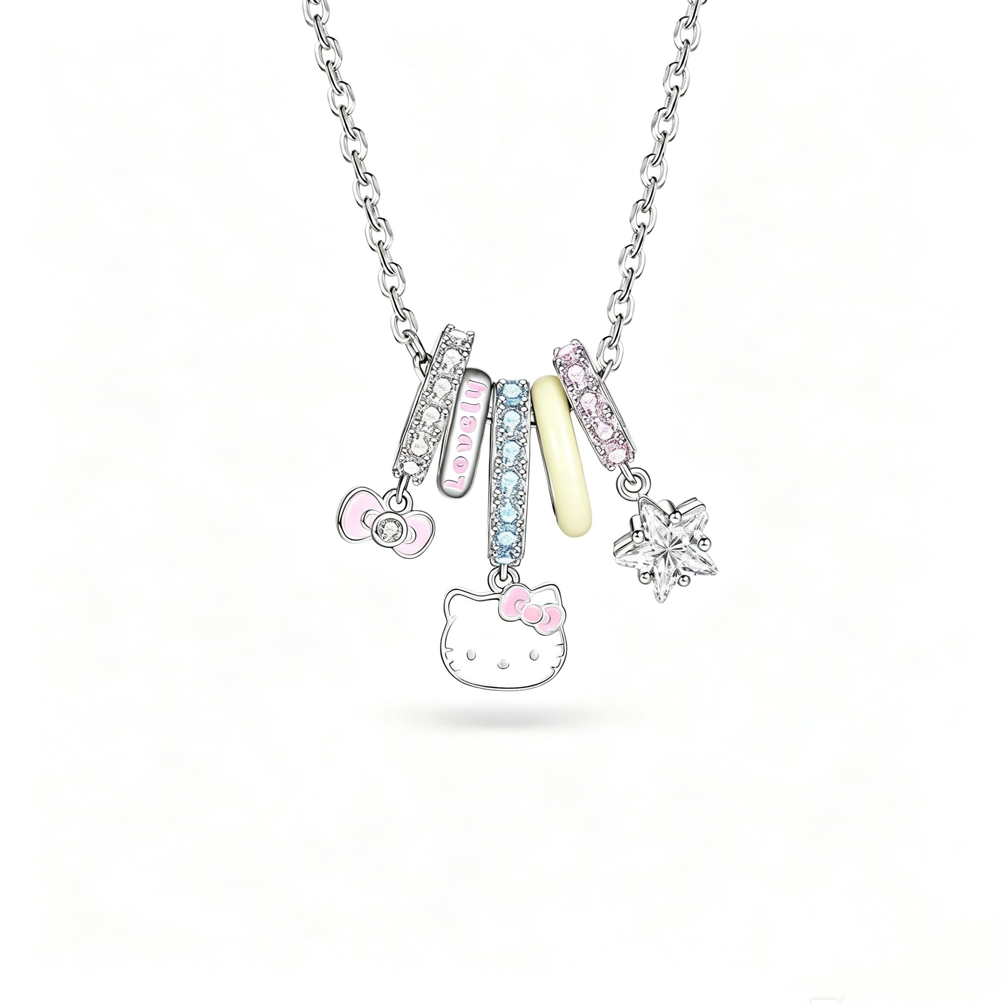 Hello Kitty "Dopamine" Style Hoop Necklace