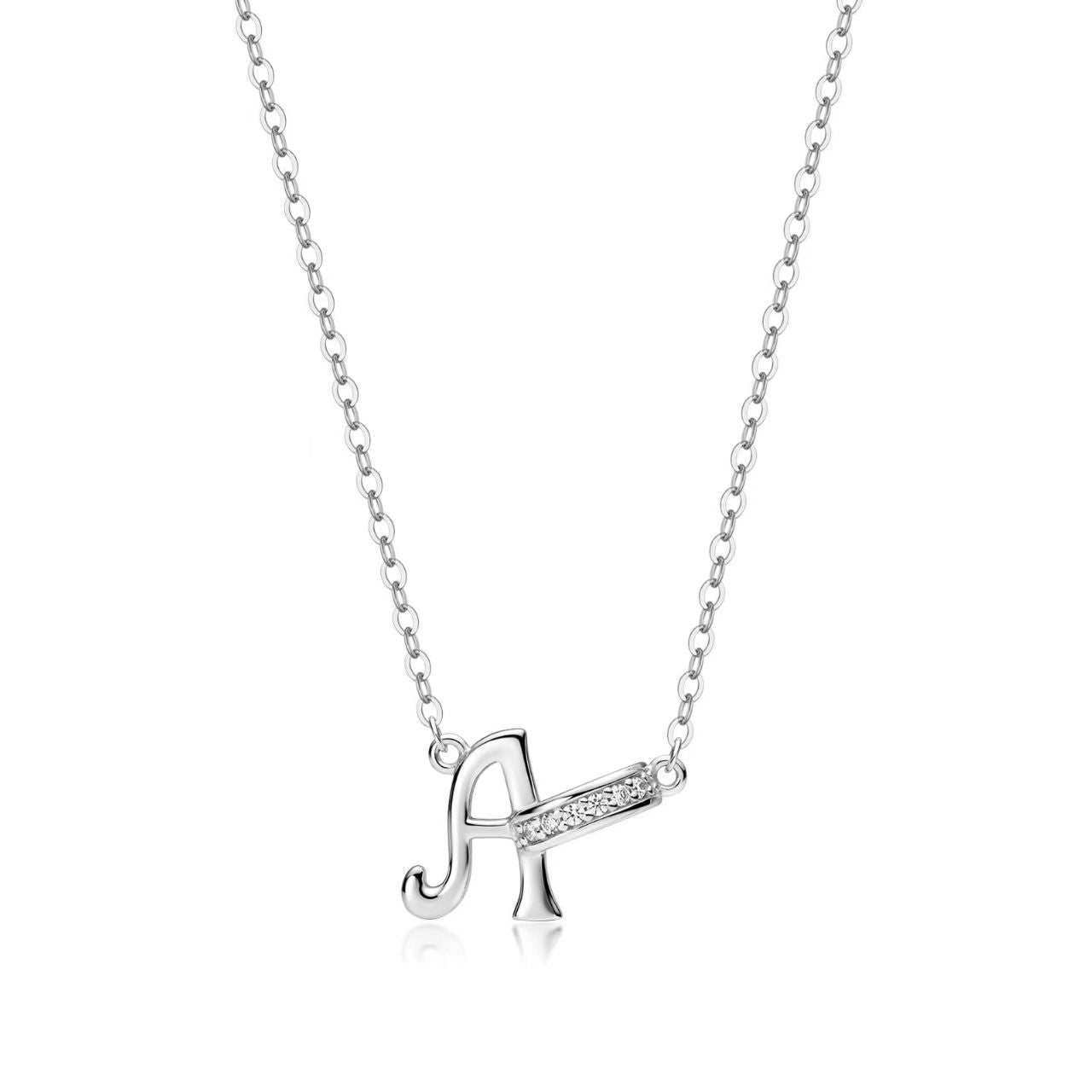 Customizable Rhinestone Initial Necklace