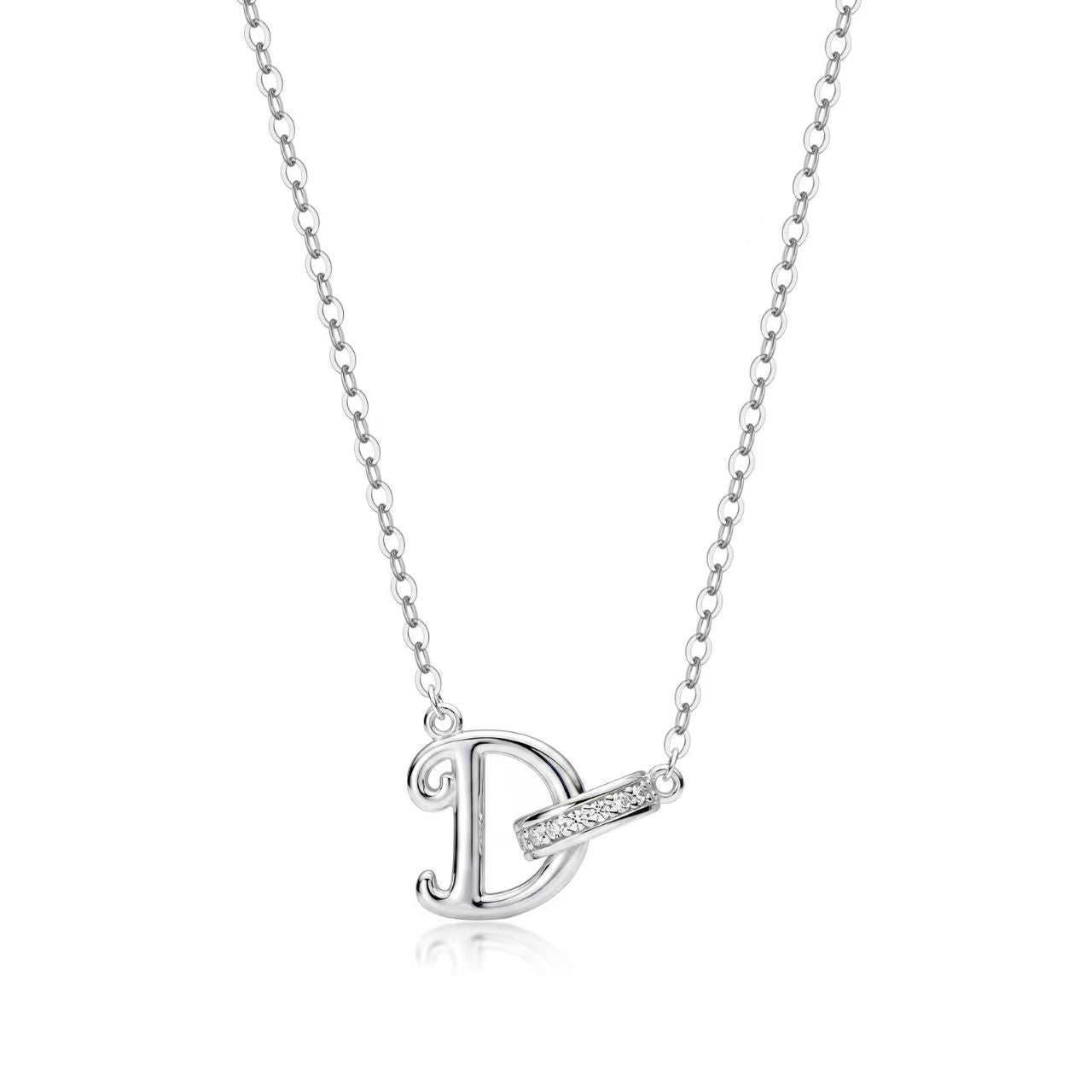 Customizable Rhinestone Initial Necklace