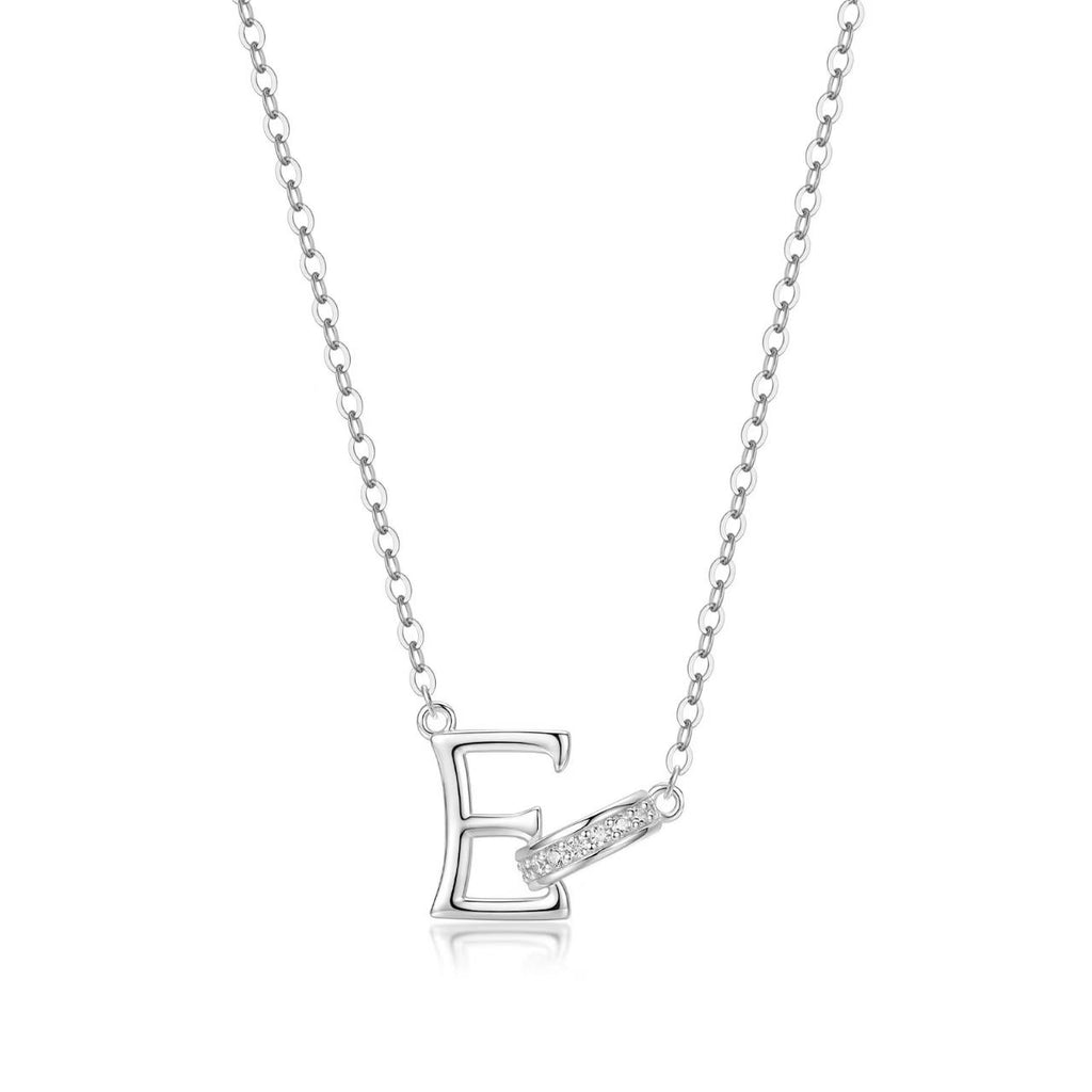 Customizable Rhinestone Initial Necklace