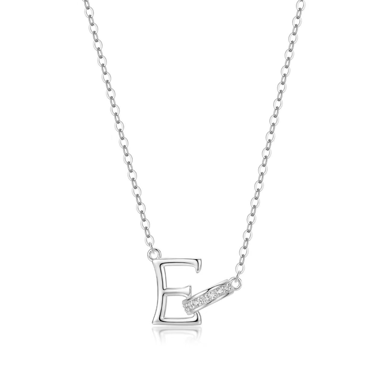 Customizable Rhinestone Initial Necklace