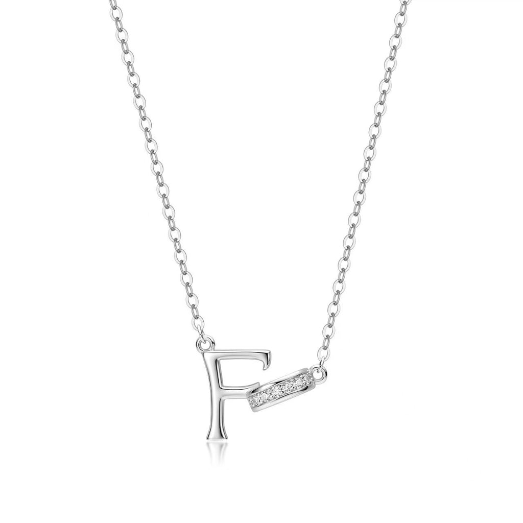 Customizable Rhinestone Initial Necklace