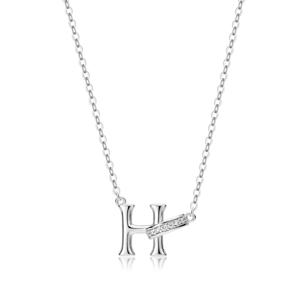 Customizable Rhinestone Initial Necklace