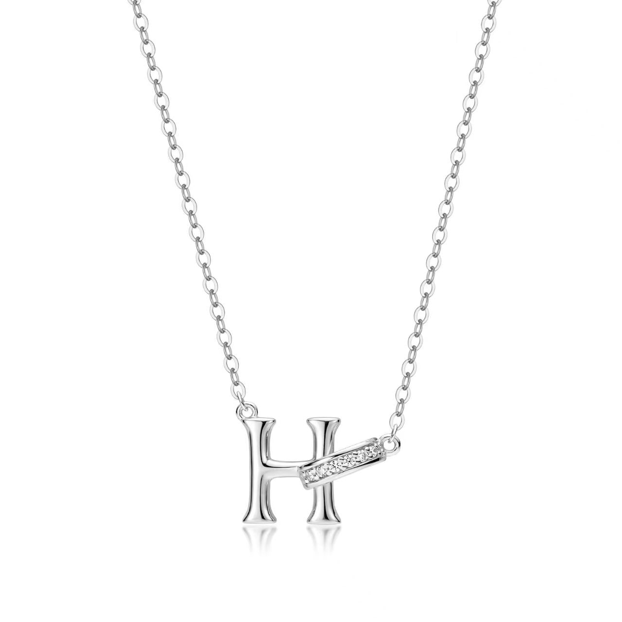 Customizable Rhinestone Initial Necklace