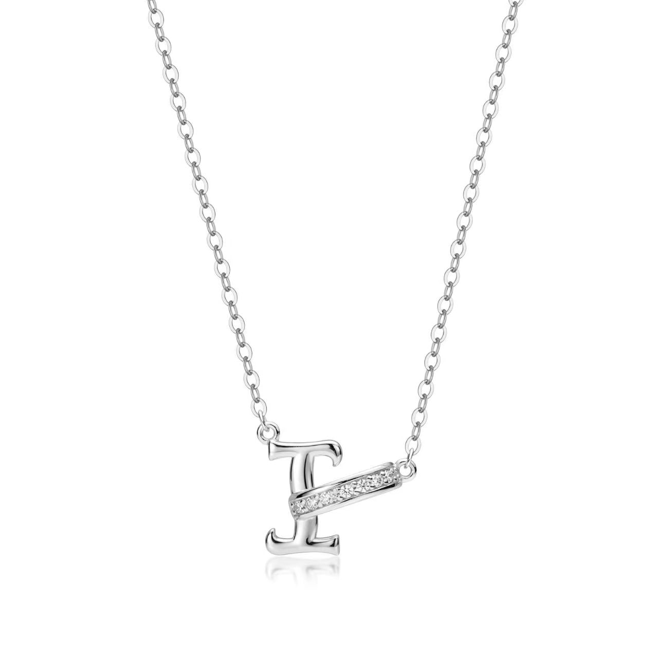Customizable Rhinestone Initial Necklace