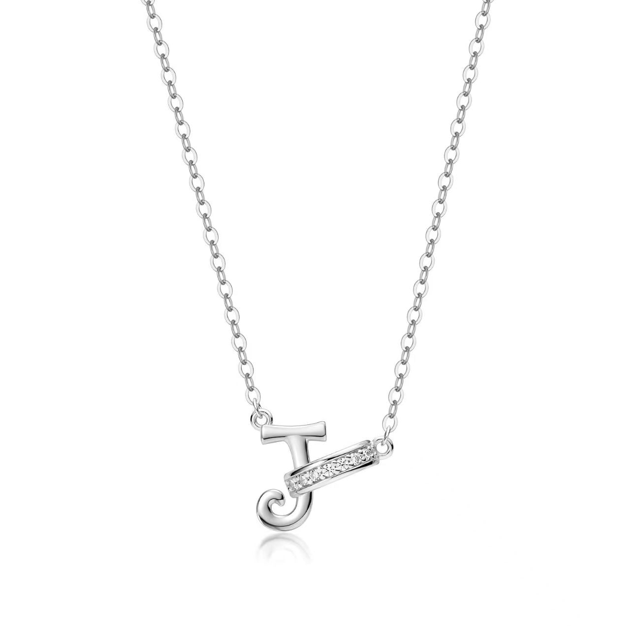Customizable Rhinestone Initial Necklace