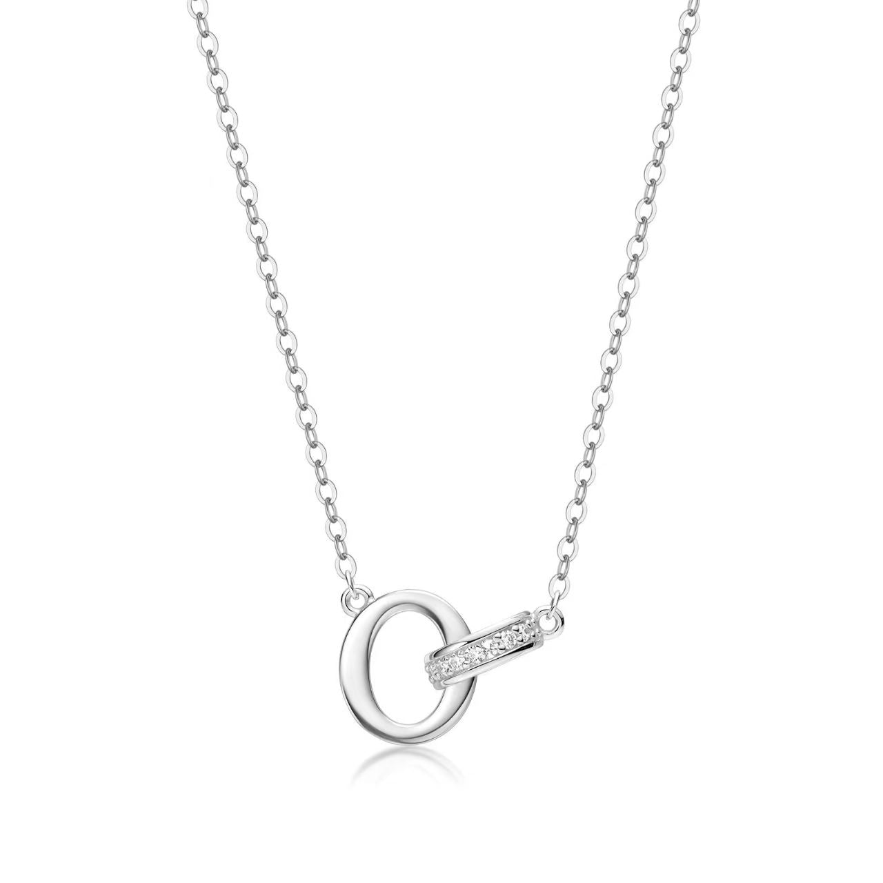 Customizable Rhinestone Initial Necklace