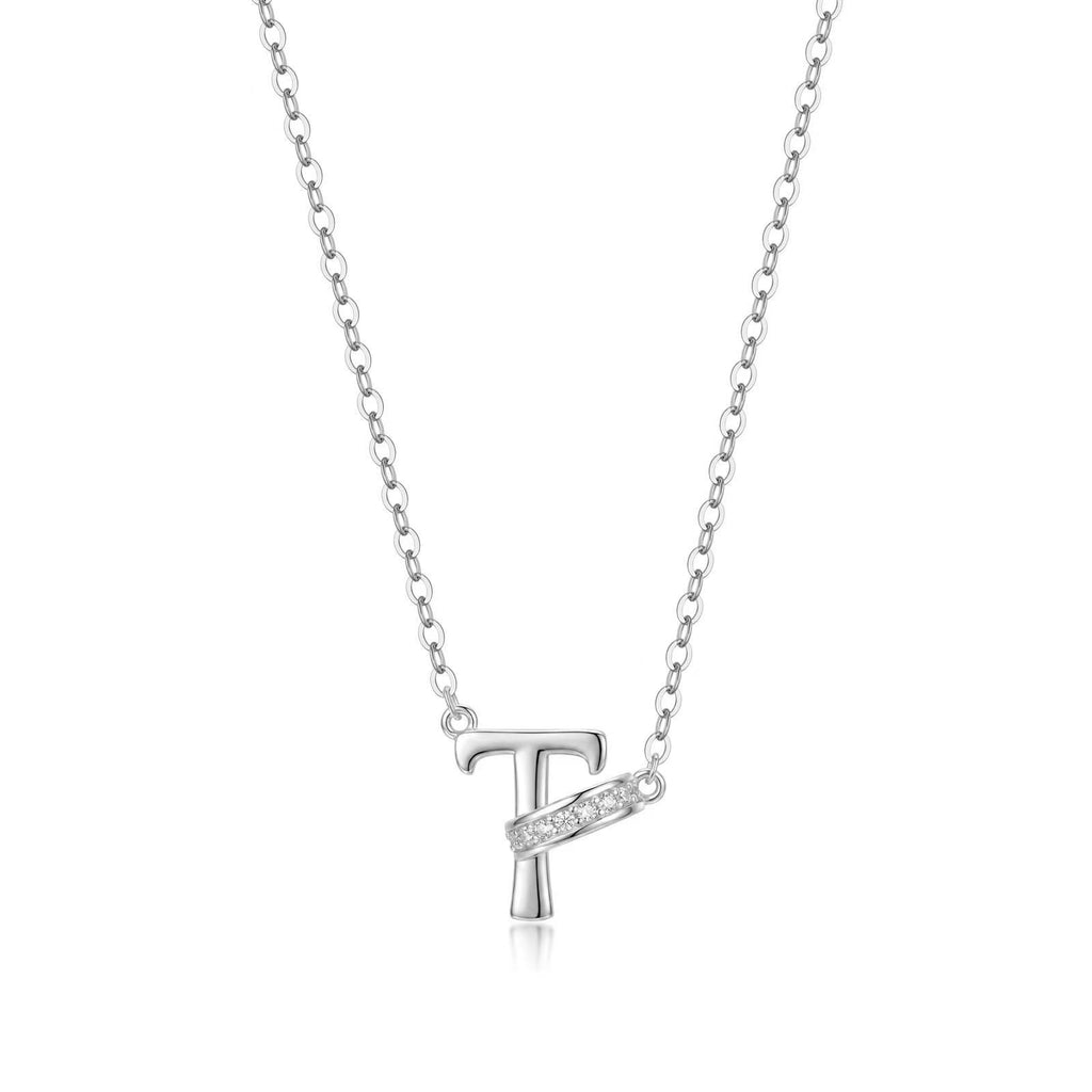 Customizable Rhinestone Initial Necklace