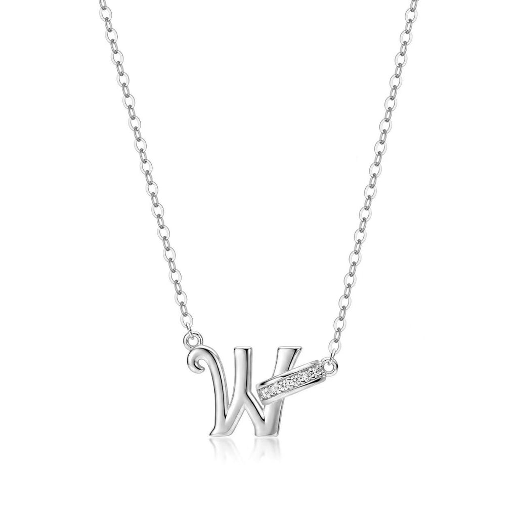 Customizable Rhinestone Initial Necklace
