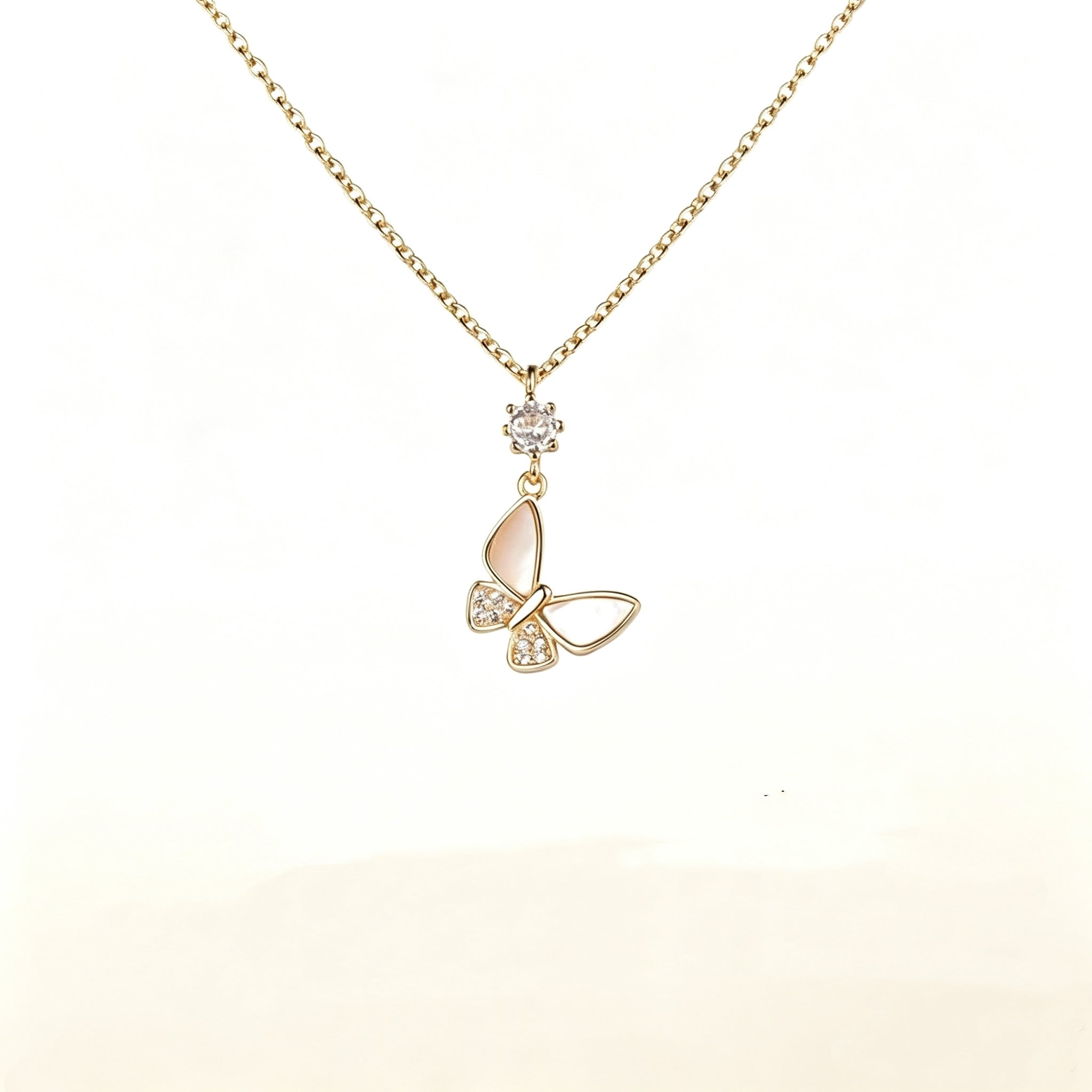 Layered Butterfly Necklace