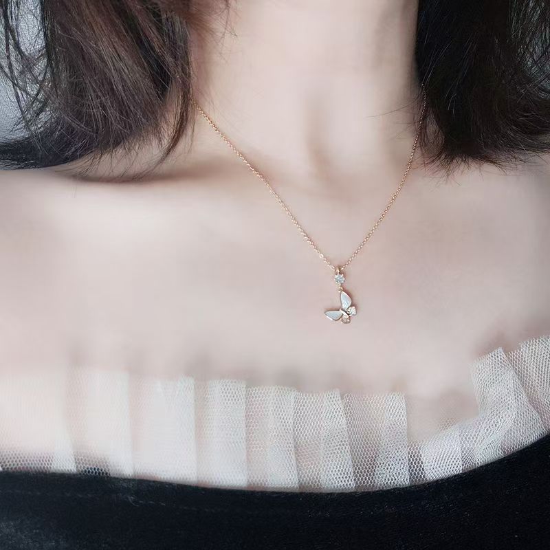 Layered Butterfly Necklace