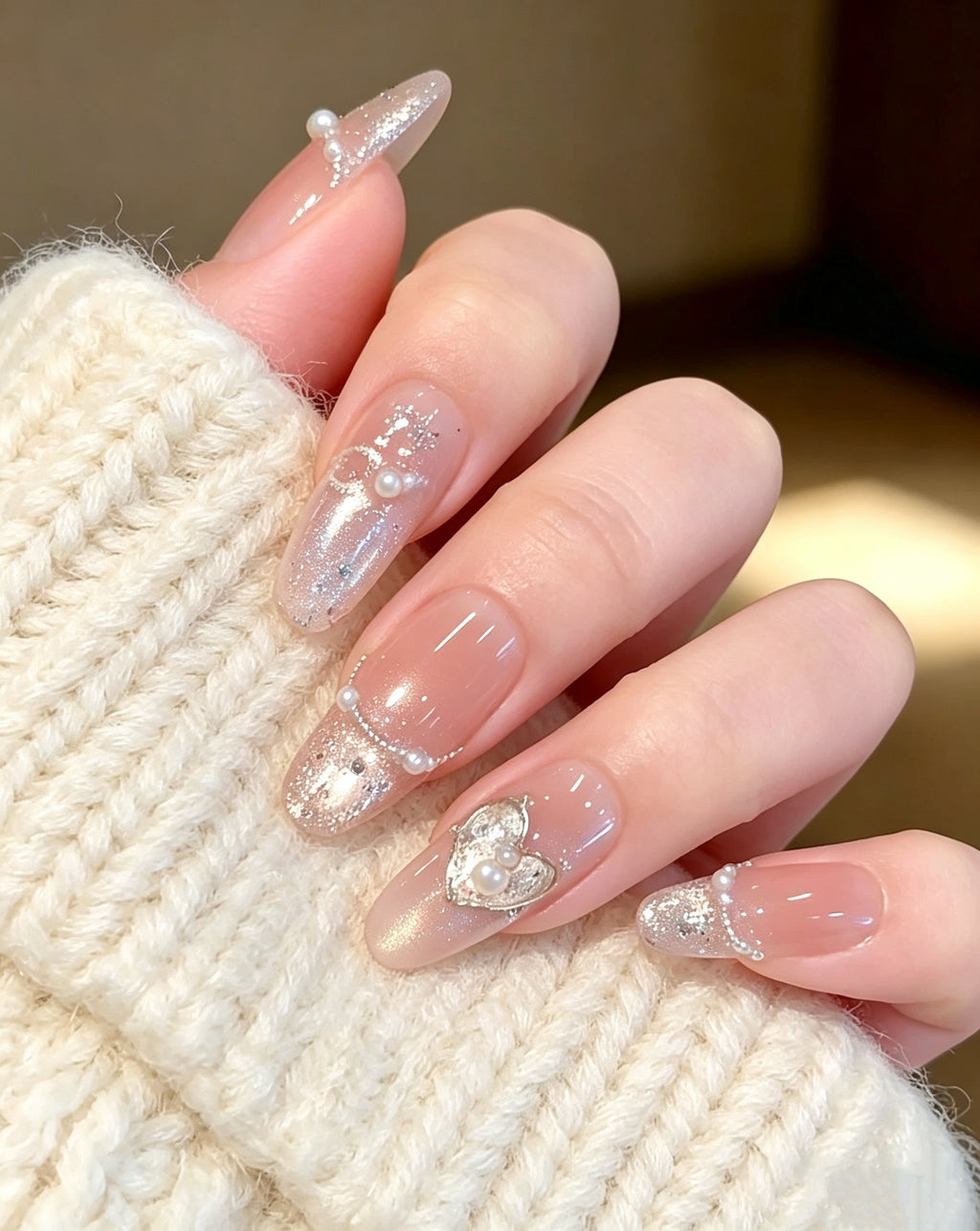 Sheer Nude Press-on Nails
