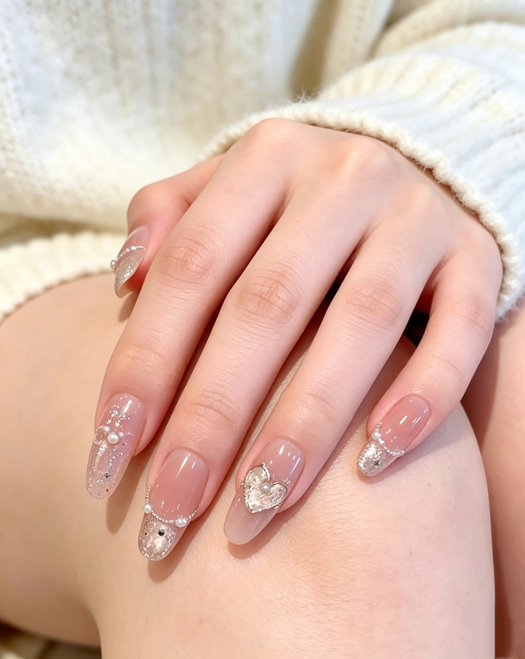Sheer Nude Press-on Nails