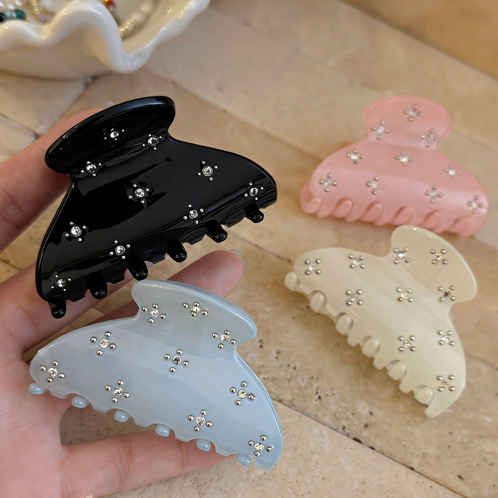 Rhinestone-Embellished Shark Clip